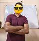 At work 